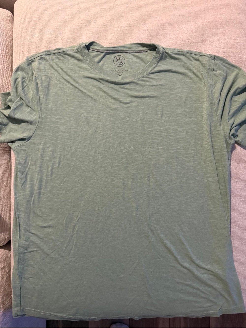 Michael Brandon Sage Green Crew Neck Short Sleeve Tee